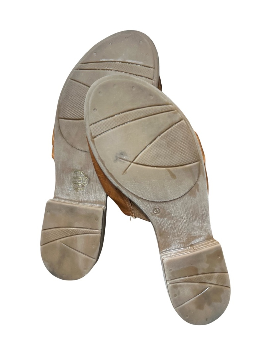 Miz Mooz Brown Knot-Front Leather Slide Mules - Picture 4 of 4
